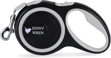Поводок-рулетка Jenny Wren для собак, рожевий, 8 метрів, з фіксатором, гальмом та зручною ручкою