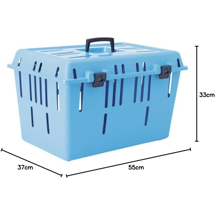 Транспортний бокс для тварин Pet Caddy II, кольоровий, 55x37x33 см