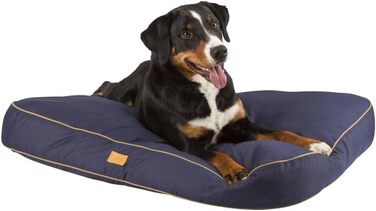 Лежанка для собак Kerbl Jerome, 60x40x6 см, темний зелений/сірий, знімний чохол, антиковзаюча підкладка