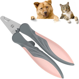 Професійна ножиця для грумінгу собак та котів: безпечна та зручна для маленьких порід, цуценят та кроликів (рожева)