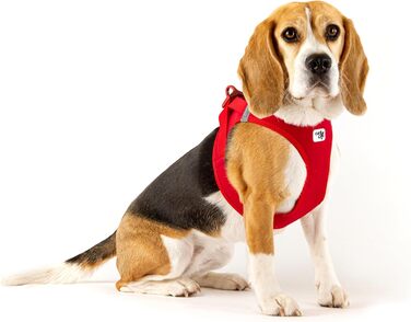 Шлейка для собак Curli Clasp Softshell, червона, 2XS