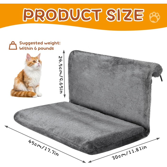 Ліжко для котів на радіатор, гамак для котів на батарею, лежанка для котів та дрібних тварин, ліжко для котів на опалення, гамак для котів на будь-які радіатори