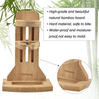 Поїлка для хом'яків Vibbang з підставкою, 125 мл, для морських свинок, кроликів, шиншил, їжаків, хорек