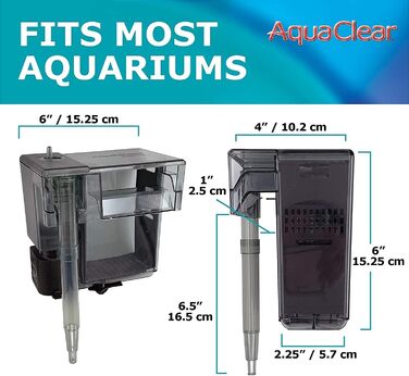 Зовнішній фільтр AquaClear 30 для акваріумів 38-114 л, 6 Вт, навісний