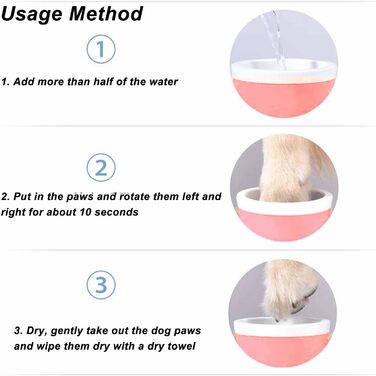 Очищувач лап для собак Locadence: портативний мийник лап для собак різних порід