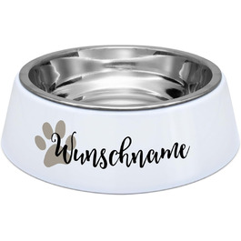 Миска для корму PrintPlanet® з іменем або текстом на вибір - миска для собак з іменем, персоналізована та надрукована - дизайн 2