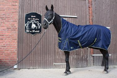 Кінська зимова попона time4horses 1200D з високою горловиною, 300 г, водонепроникна, для стайні та пасовища, 145 см