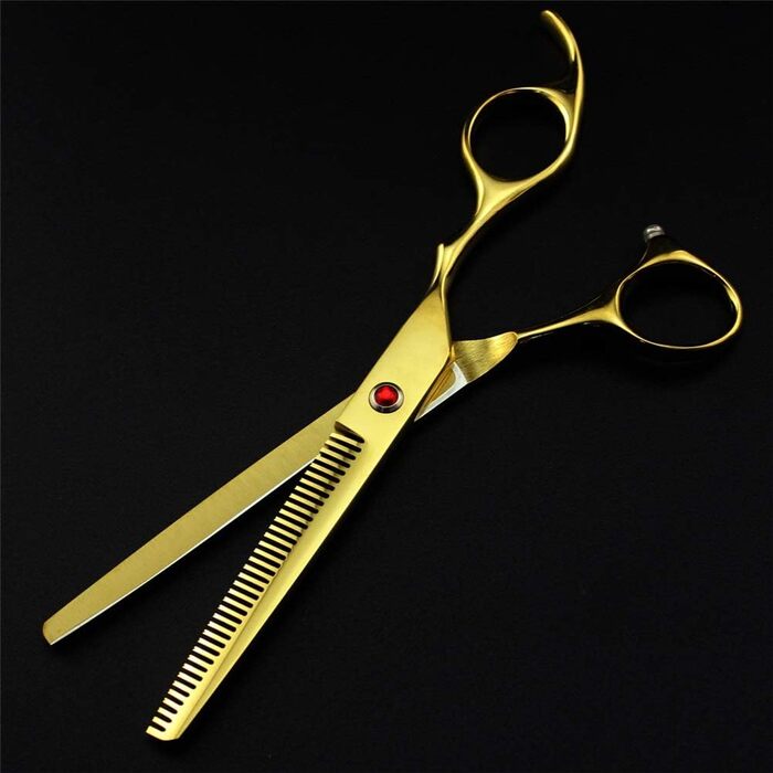 Набір професійних ножиць для грумінгу WYGC для собак, котів та інших тварин. З нержавіючої сталі, з гребінцем для чищення.