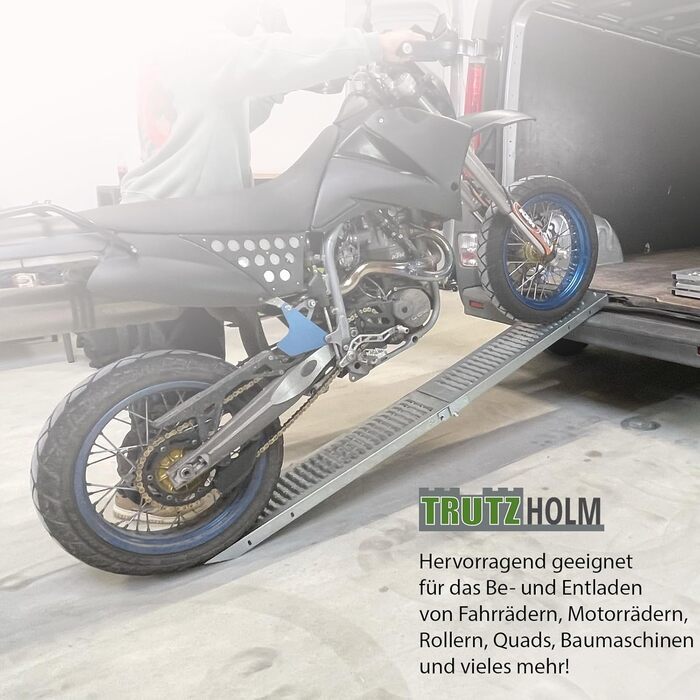 Рампа для навантаження TRUTZHOLM, 189 см, 200 кг, сталь, сіра, з рифленням