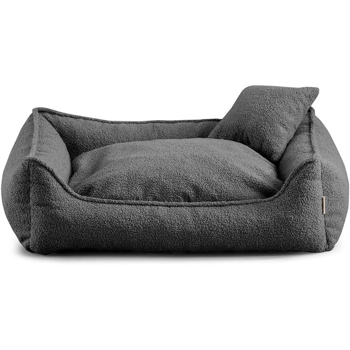Кінець для собак Gutekissen® Bear, середній розмір, миється, з подушкою, вибір кольору та розміру (M - 80x70, темно-сірий)