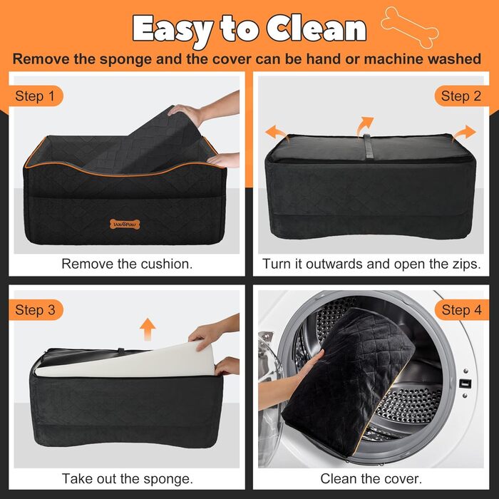 Автокрісло для собак VavoPaw, чорне, M: для собак до 25 кг, з м'якою подушкою та страхувальним ременем