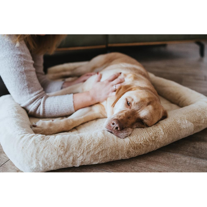 Килимок для собак Hunter Vermont Cozy, M, бежевий - м'який, з антиковзаючим покриттям, миючий