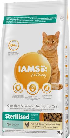 Сухий корм для стерилізованих котів IAMS Sterilised, 10 кг