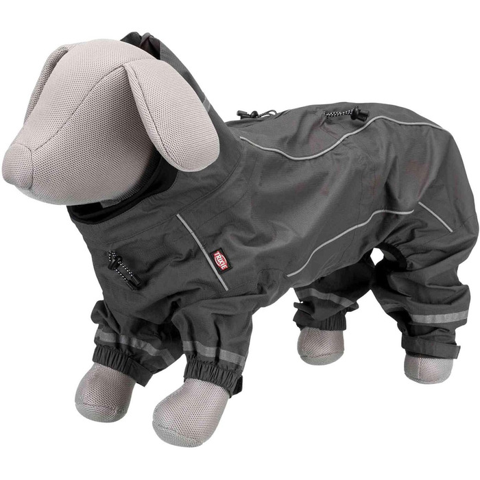 Дощовик для собак Trixie Vaasa, сірий, 30-62 см