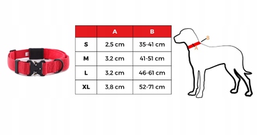 Міцний нашийник з ручкою та кишеняю для ID, червоний HUGGY DOGGY Alpha S
