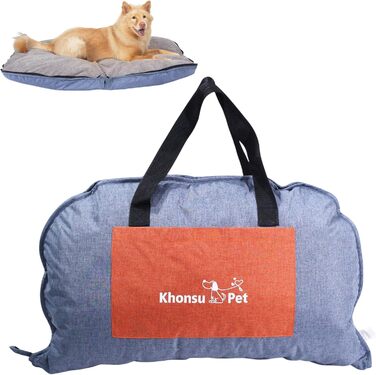 Водонепроникний килимок для собак на дачу, кемпінг та подорожі, L, денім блакитний