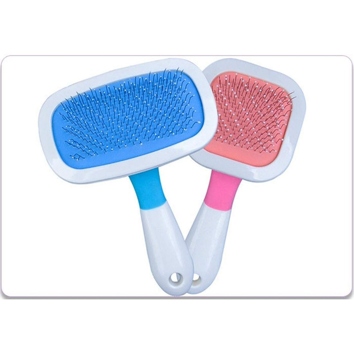 Професійний гребінець для видалення ковтунів у собак та котів. Видаляє відмерте волосся, підходить для великих собак та котів. Рожевий колір.