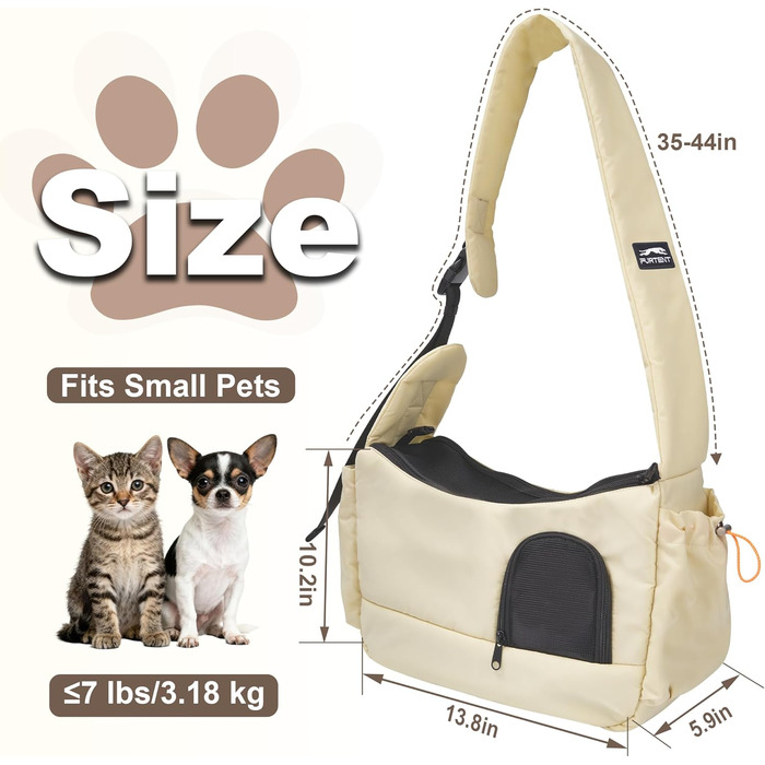 Трансформер для собак та котів до 3,2 кг, дихаюча переноска для тварин, зручна сумка-переноска для кошенят та цуценят (світло-жовтий)