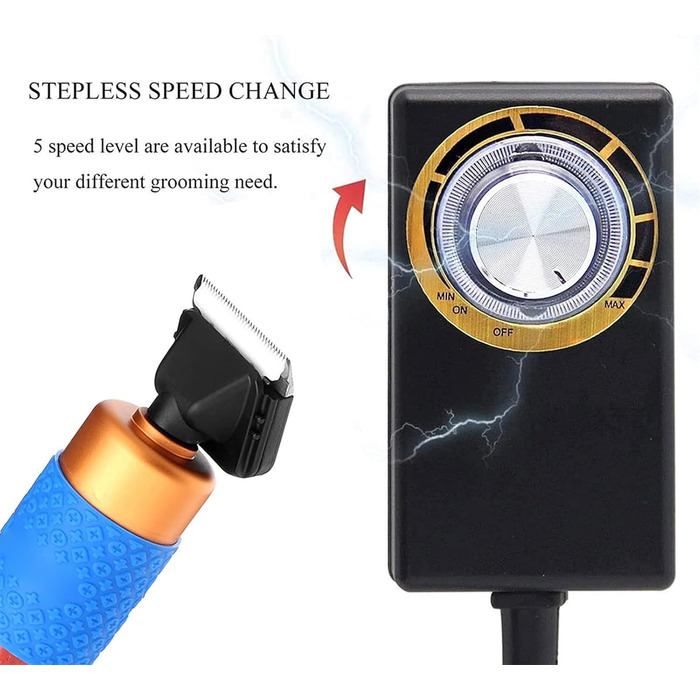 Машинка для стрижки собак Hunderasierer: професійна машинка для грумінгу та стрижки шерсті собак, низький рівень шуму та вібрації, 200W