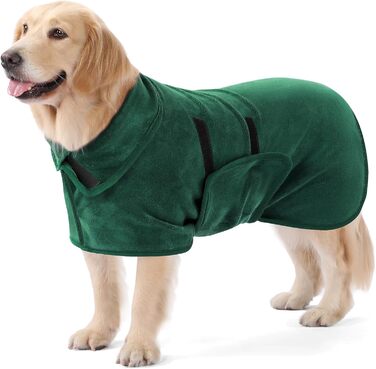 Рушник для собак PETTOM, мікрофібра, швидковисихаючий, для великих собак (M, зелений)