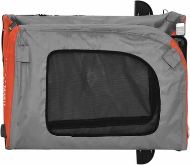Ферштанґер для велосипеда Festnight для собак, вантажний причіп, транспортний причіп, Oxford-Gewebe, 45 кг, 125 x 64 x 66 см, помаранчево-сірий