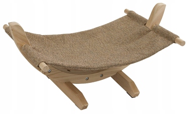 Гамак-ліжечко для котів Kerbl Siesta 2.0 Eco Wood, бежевий, 61x37x29 см