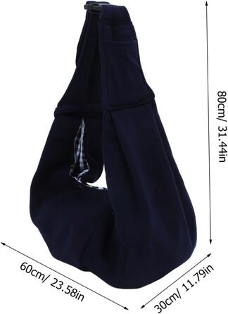 Сумка-переноска для собак та котів BESPORTBLE - велика, з регульованим плечовим ременем, для подорожей та активного відпочинку, з міцної бавовни