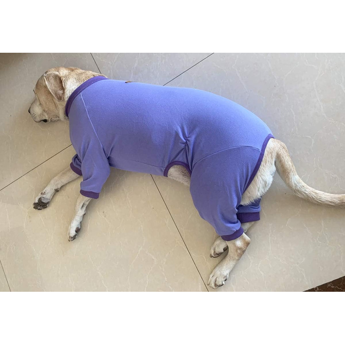 Піжама для собак великих порід: захист суглобів, анти-шерсть, фіолетовий колір