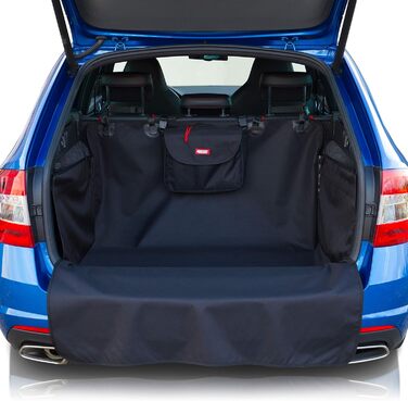 Захист для багажника автомобіля BARTSTR для собак, універсальний, підходить для універсалів. Водовідштовхуючий килимок з захистом боків та бампера. У комплекті велика сумка на плече.