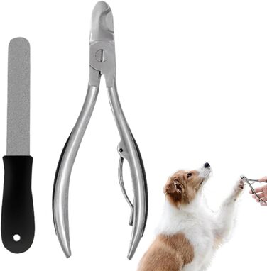 Ножиці для обрізання кігтів собак: ергономічні, з неслизьким покриттям, прецизійні, міцні | Для цуценят та великих/середніх порід | Для домашнього використання та в подорожах