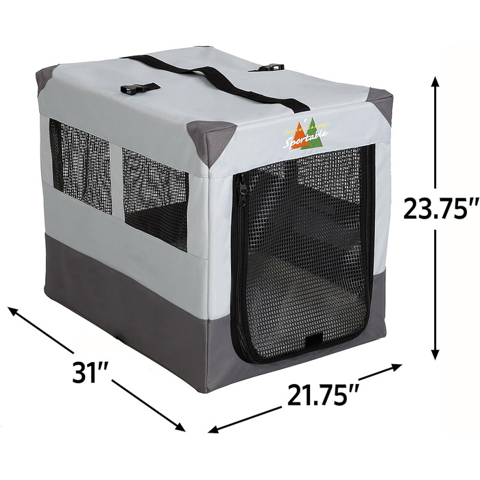 Клітка для тварин Midwest Homes for Pets Zeltbox, портативна, 91 x 65 x 71 см (внутрішні розміри 78 x 54 x 61 см)