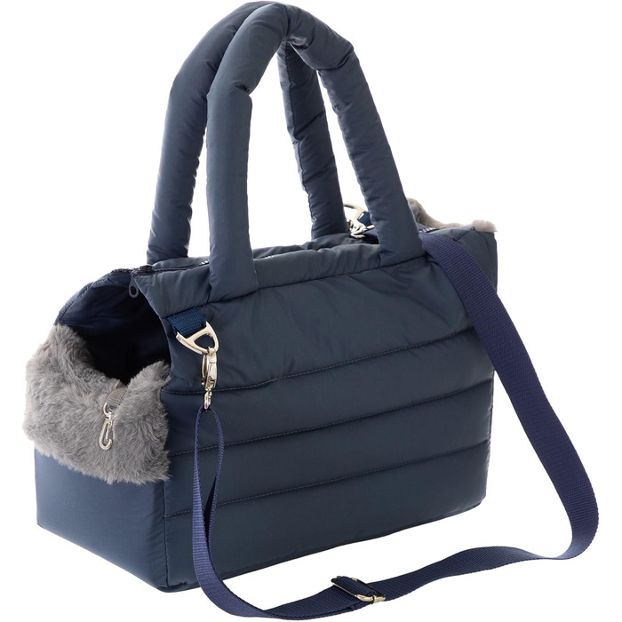 Транспортна сумка для собак та котів, розмір S (до 5 кг), темно-синій, 36 x 17 x 24 см