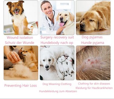 Комбінезон для собак після операції, зручний, з довгим рукавом, антибактеріальний, для захисту рани, після стерилізації, XS