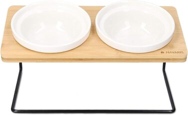 Підвищені годівниці для котів Navaris - 2 годівниці з кераміки - годівниця для котів та собак