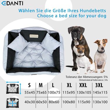 Персоналізоване ліжко-подушка для собак та котів з іменем, L-XL, 75x65 см, світло-сірий колір