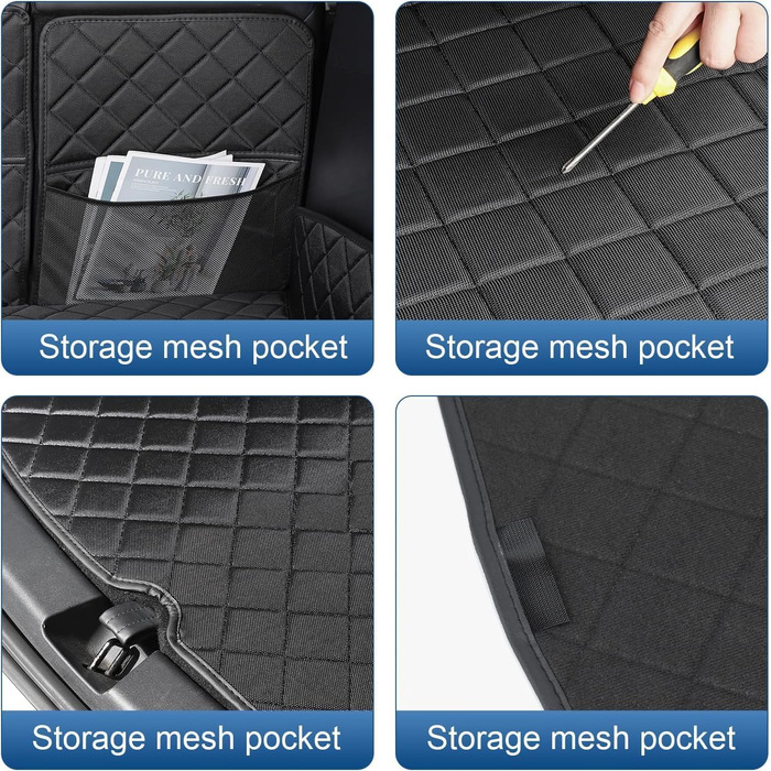 Килимок у багажник для Tesla Model Y (2020-2025), водонепроникний, для собак, захист сидінь, універсальний, преміум-якість