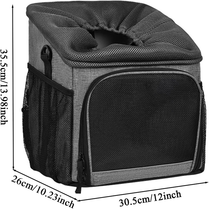 Крісло для собаки на велосипед Xijobido - дихаючий кошик для тварин, знімний, легкий, для подорожей, саду, кемпінгу