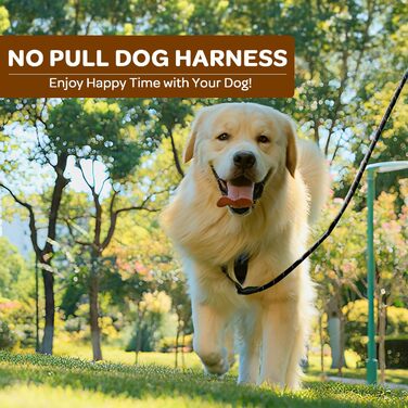 Шлейка для собак середнього розміру FURRYFECTION, антивитягуюча шлейка для собак, зручна та регульована, з тканини Оксфорд (Plaid Beige, S)