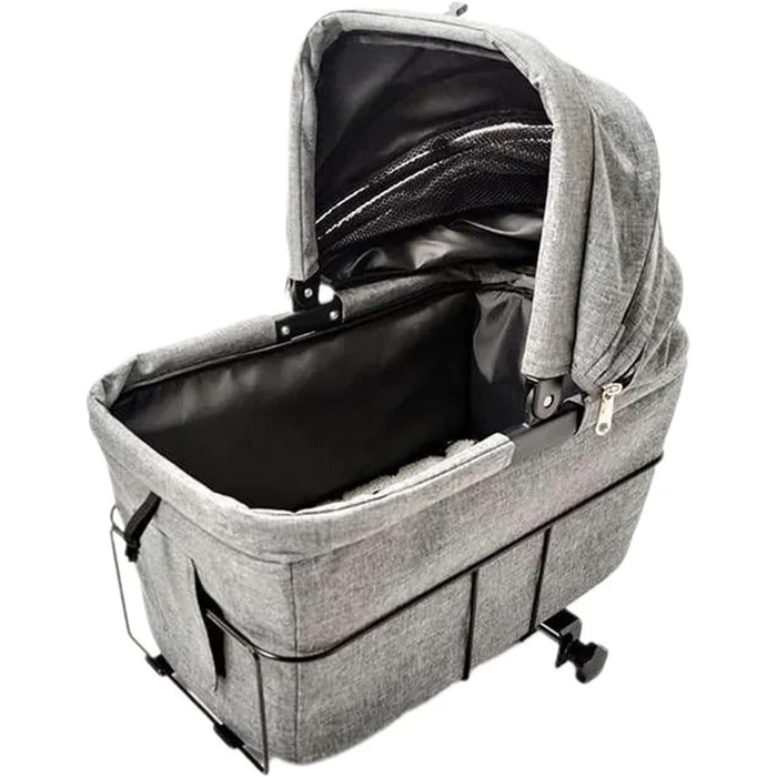 Фahrradkorb für Hunde Klappbarer Kleiner Haustier-Katzenträger-Hundekorb-Fahrrad Mit Abnehmbarem Rücksitz Für Fahrrad-Hinterradkorb Groß Bike Pet Carrier 01