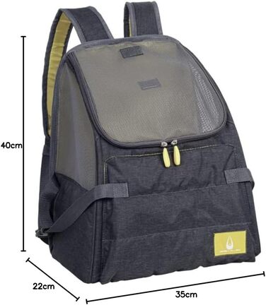 Сумка Nobby Fronttasche Malta сірого/гірчичного кольору, 35 x 22 x 40 см, 1 шт.