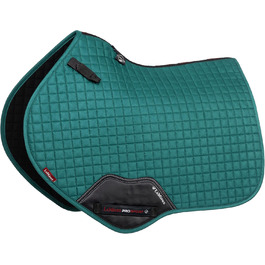 Вальтрап LeMieux Prosport Lustre Close Contact D-Ring, L, замша Peacock, квадратний