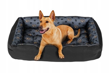 Ортопедичне ліжко для собак Superkissen24, сіре, 120 см x 90 см