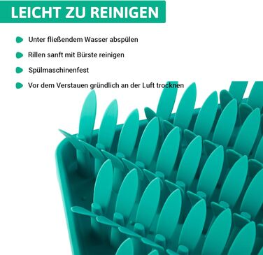 Силіконова килимок для собак PEGGY11, 28×28 см, Slow Feeder, антиковзаюча, легка у митті