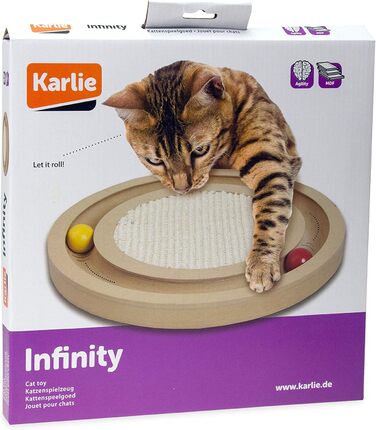 Іграшка для котів Karlie Infinity - іграшка-мишка, діаметр 29 см, висота 2.5 см