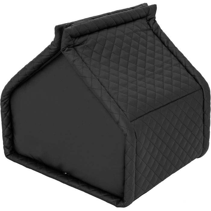 Будка для собак та котів, велика R3 - 60 x 50 см, чорна