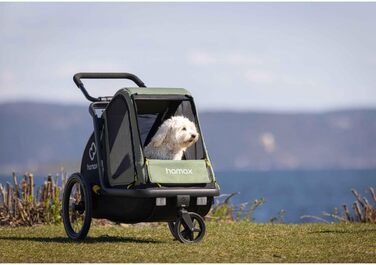 Hamax Pluto - велосипедний причіп для собак, зелений