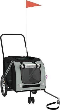 Фарм-причіп для собак Gecheer: міцний каркас з заліза, Oxford-тканина, дах з ПВХ для безпечних та комфортних поїздок