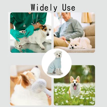 Тепла флісова куртка для собак, флісовий костюм на 4 лапи, захист від вітру, з отвором для повідка, зручний ролkragen, для маленьких, середніх та великих собак, сірий, розмір M