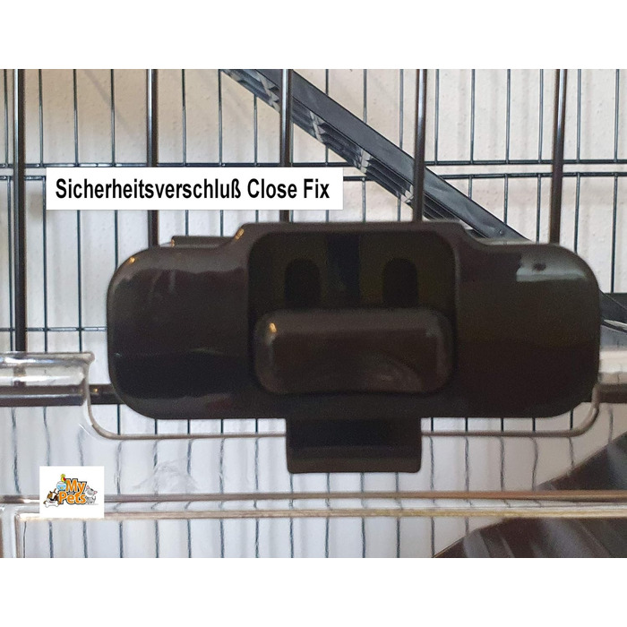Велика клітка для гризунів MyPets XL 110x75x50 см з висувним піддоном, полицями і драбинами на колесах – вольєр для дегу, шиншил, тхорів та інших