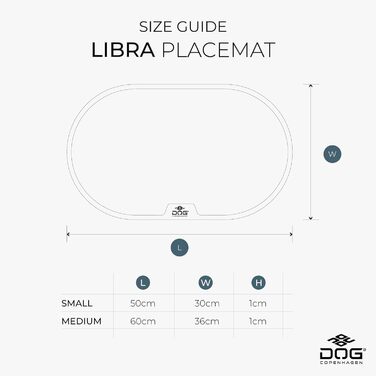 DOG Copenhagen Libra антипригарний водонепроникний килимок для годування собак, Coffee Cream, розмір S